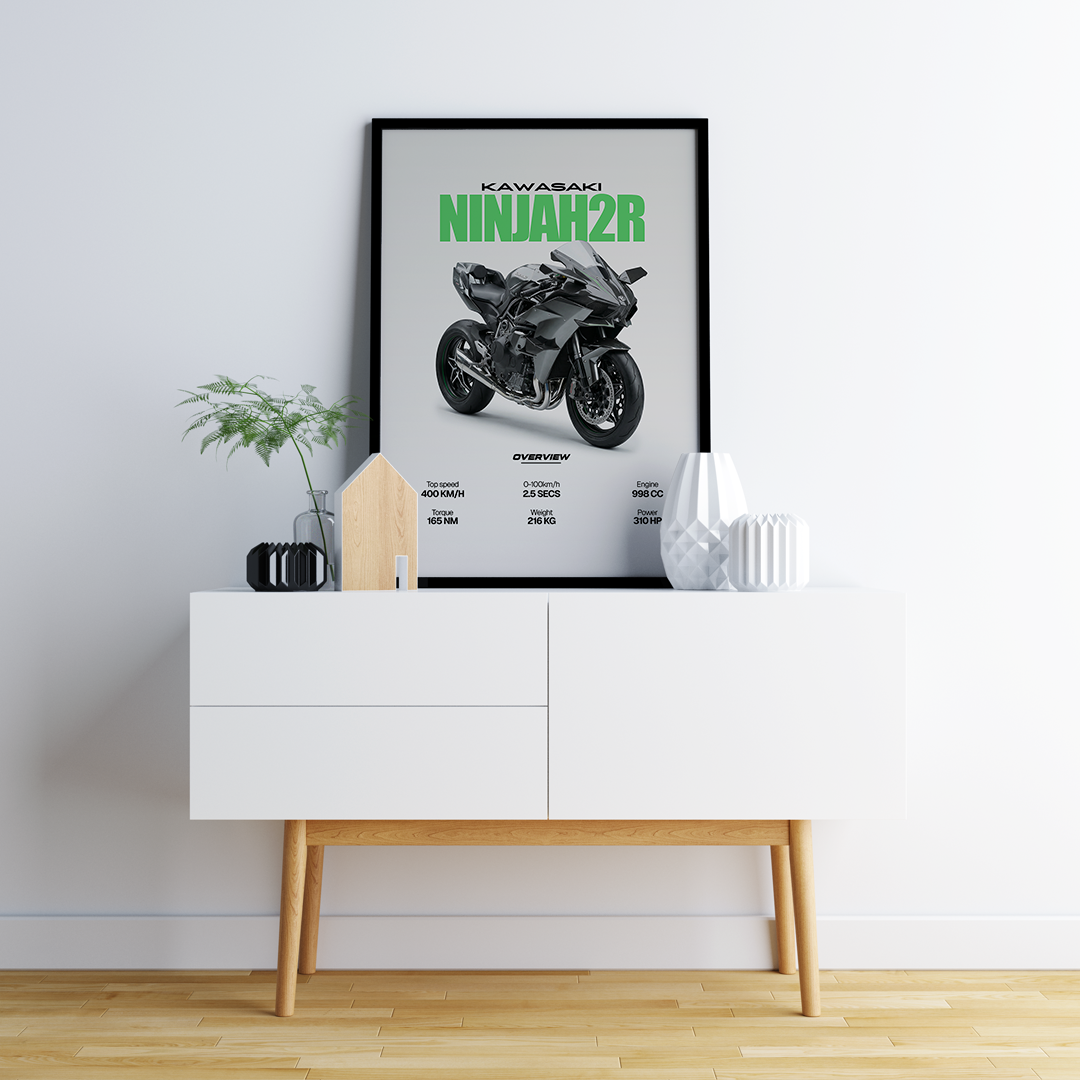 Digital poster - Kawasaki Ninja H2R for print