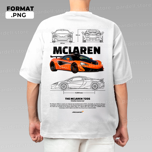 Mclaren 720s Orange t-shirt design