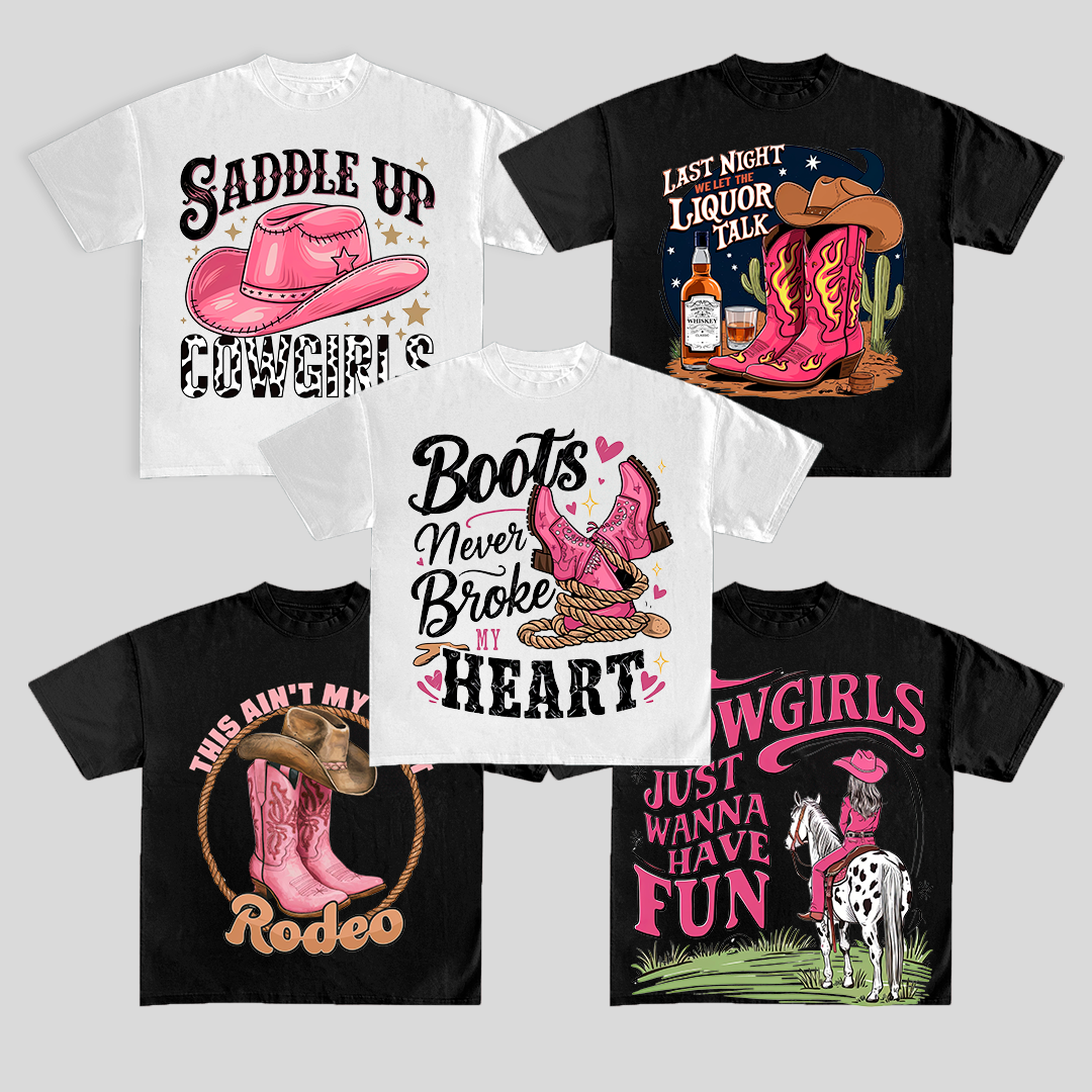 Cowgirl West - T-shirt design