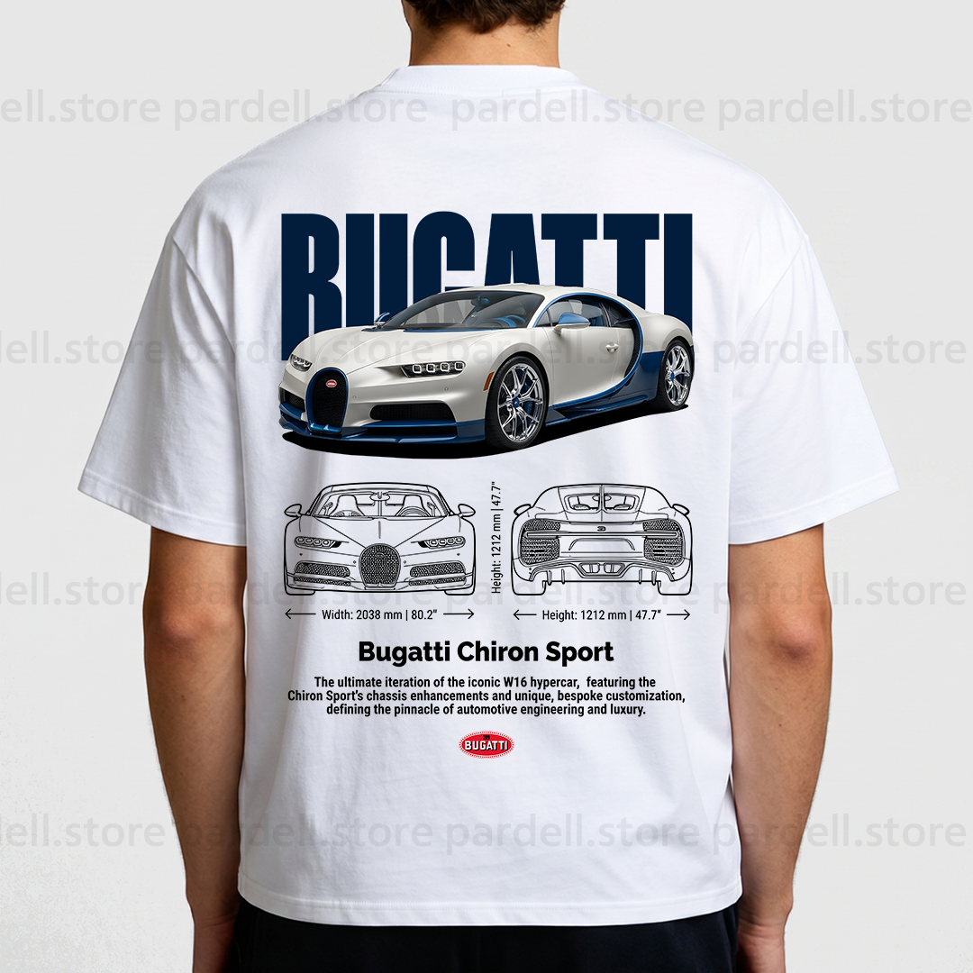 Digital file - Bugatti Chiron Sport tshirt design