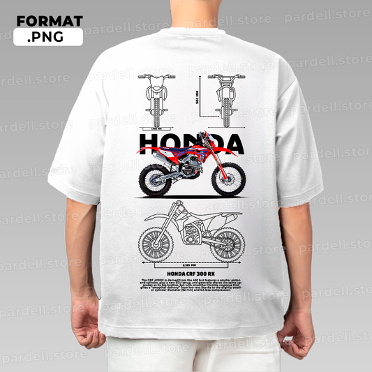 HONDA CRF 300 RX - t-shirt design