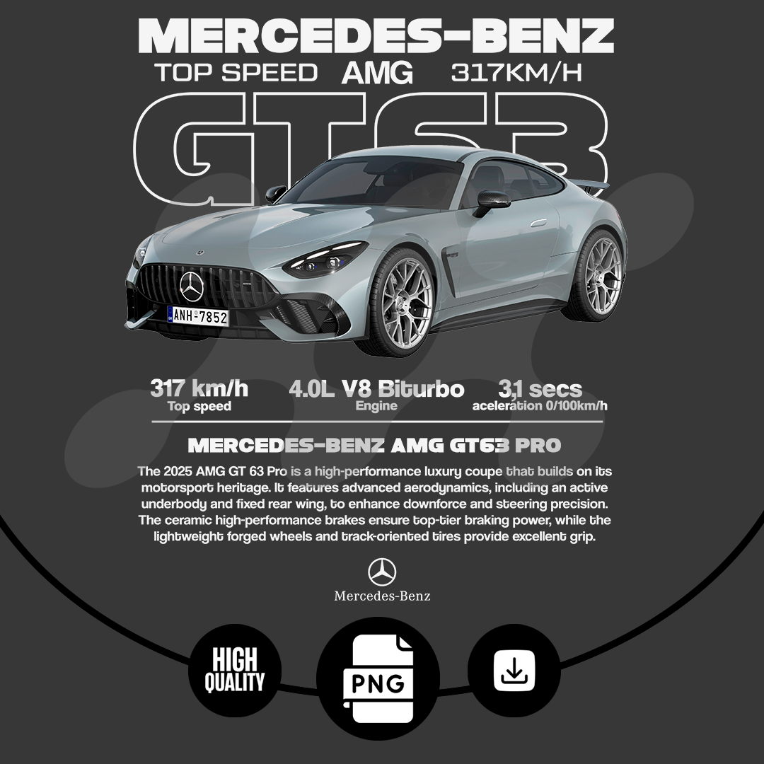 car t-shirt desing - AMG GT63