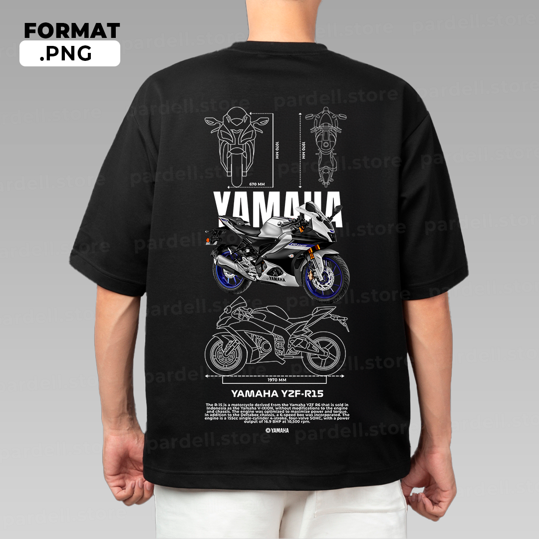 Yamaha YZF-R15 - T-shirt design
