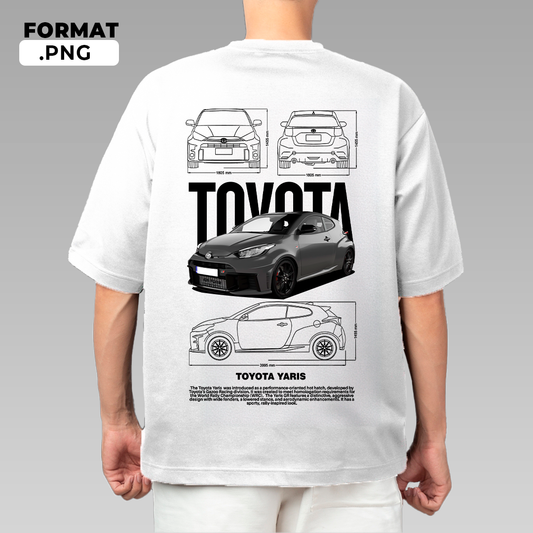 Toyota Yaris - T-shirt design