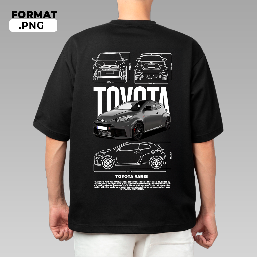 Toyota Yaris - T-shirt design