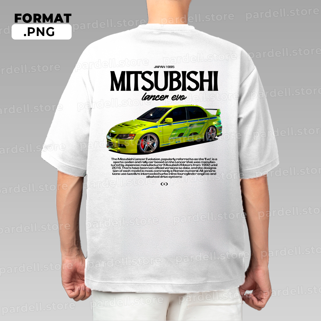 Mitsubishi Lancer Evo 3 • Fast and furious / T-shirt design
