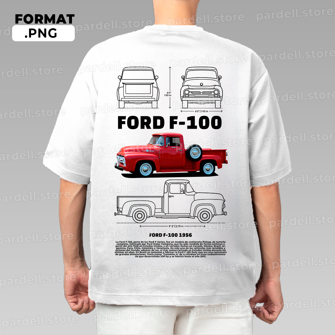 Ford F-100 1956 / t-shirt design