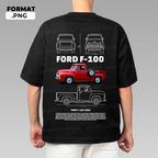 Automotive illustration T-shirt design – instant digital