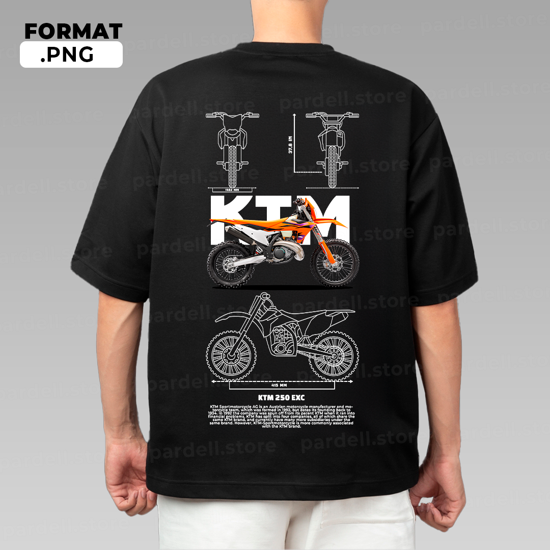 KTM 250 EXC - t-shirt design