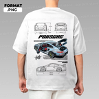 Car design for t-shirt, graphic, vector for print