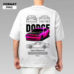 Car design for t-shirt, graphic, vector for print