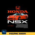 Template car Honda Acura NSX t-shirt design