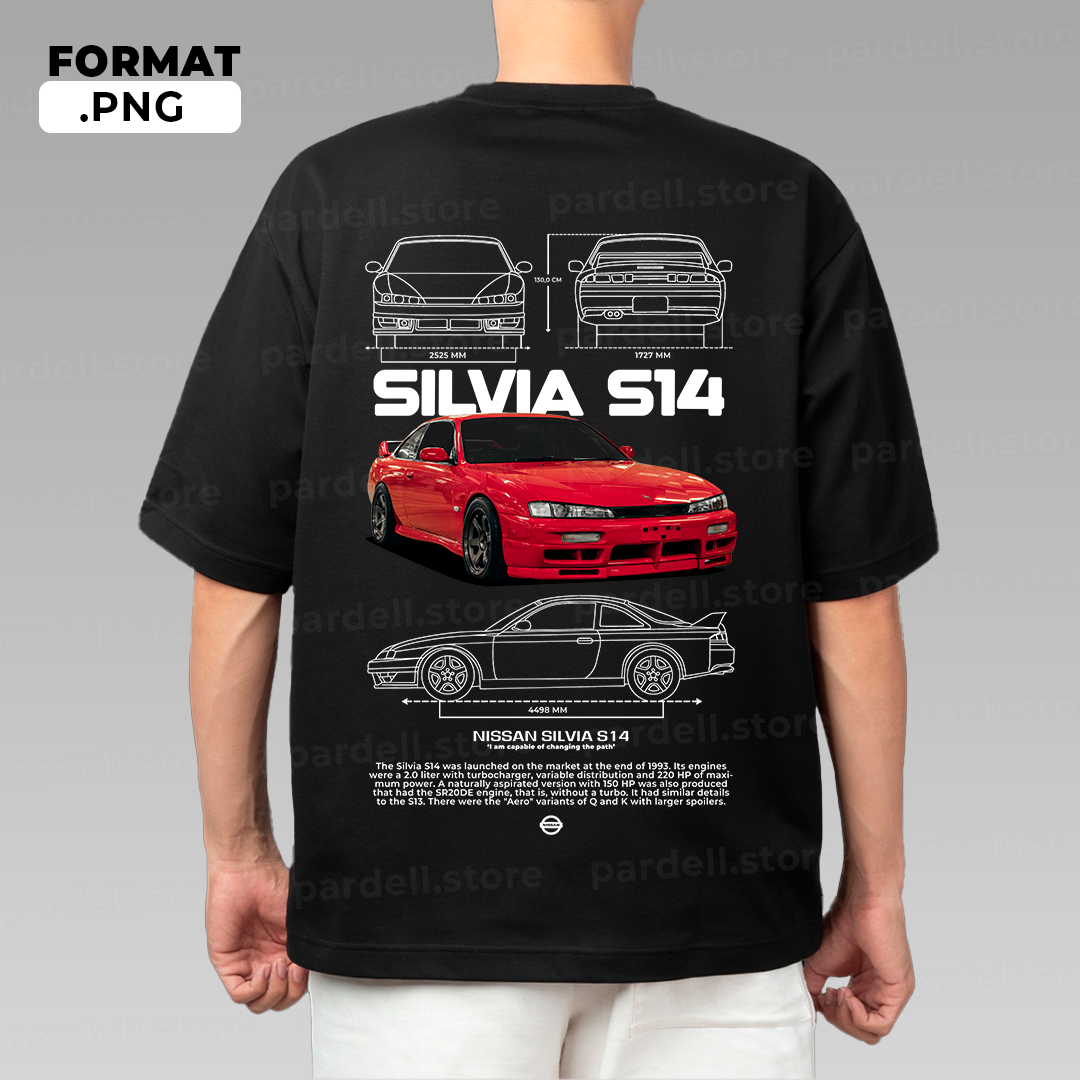 Nissan Silvia S14 / T-shirt design