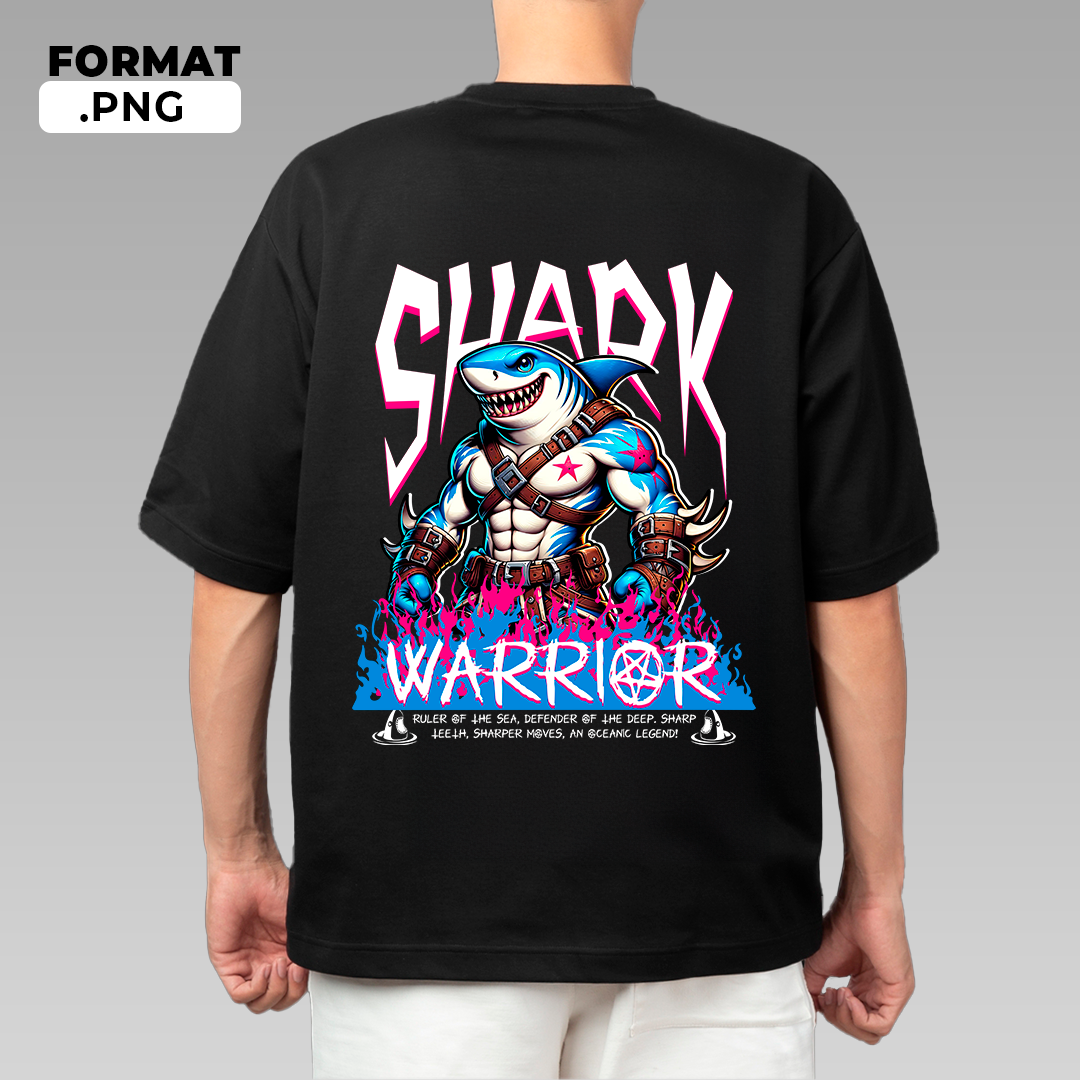 Shark Martial - T-shirt design