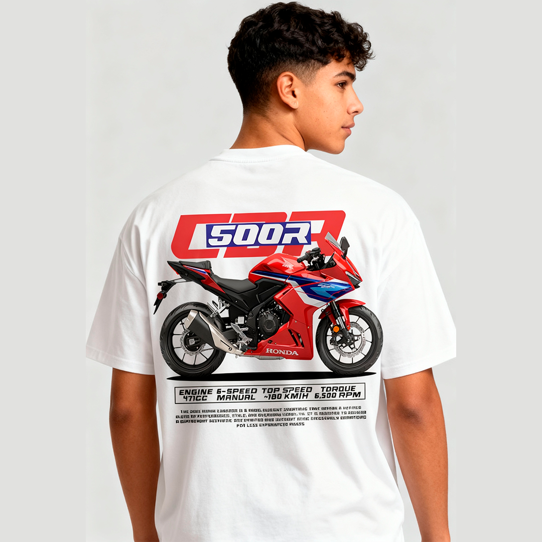 Motorcycle design for print - cbr500r t-shirt design