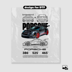 Template Porsche 911 GT3 RS t-shirt design