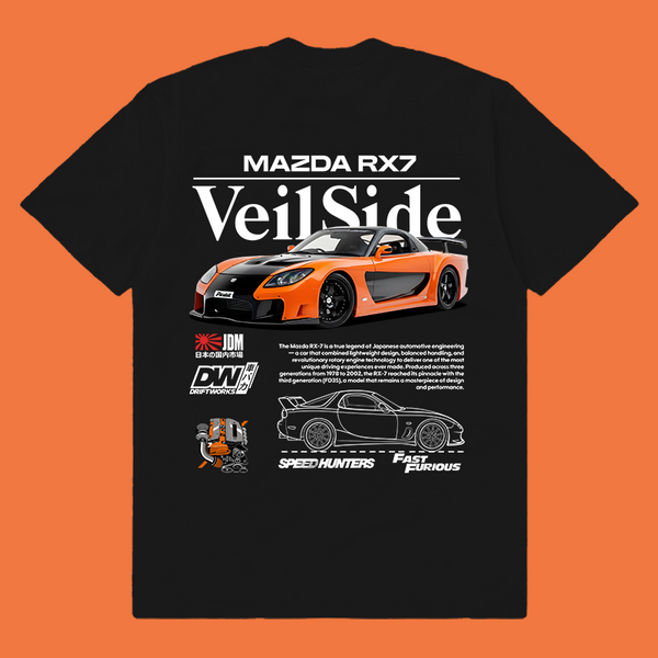 RX7 Veilside digital file for t-shirt - download