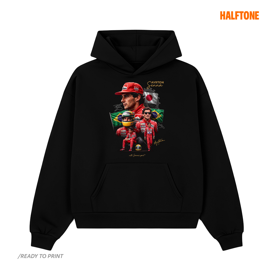 Digital file - Ayrton brazilian driver tshirt design