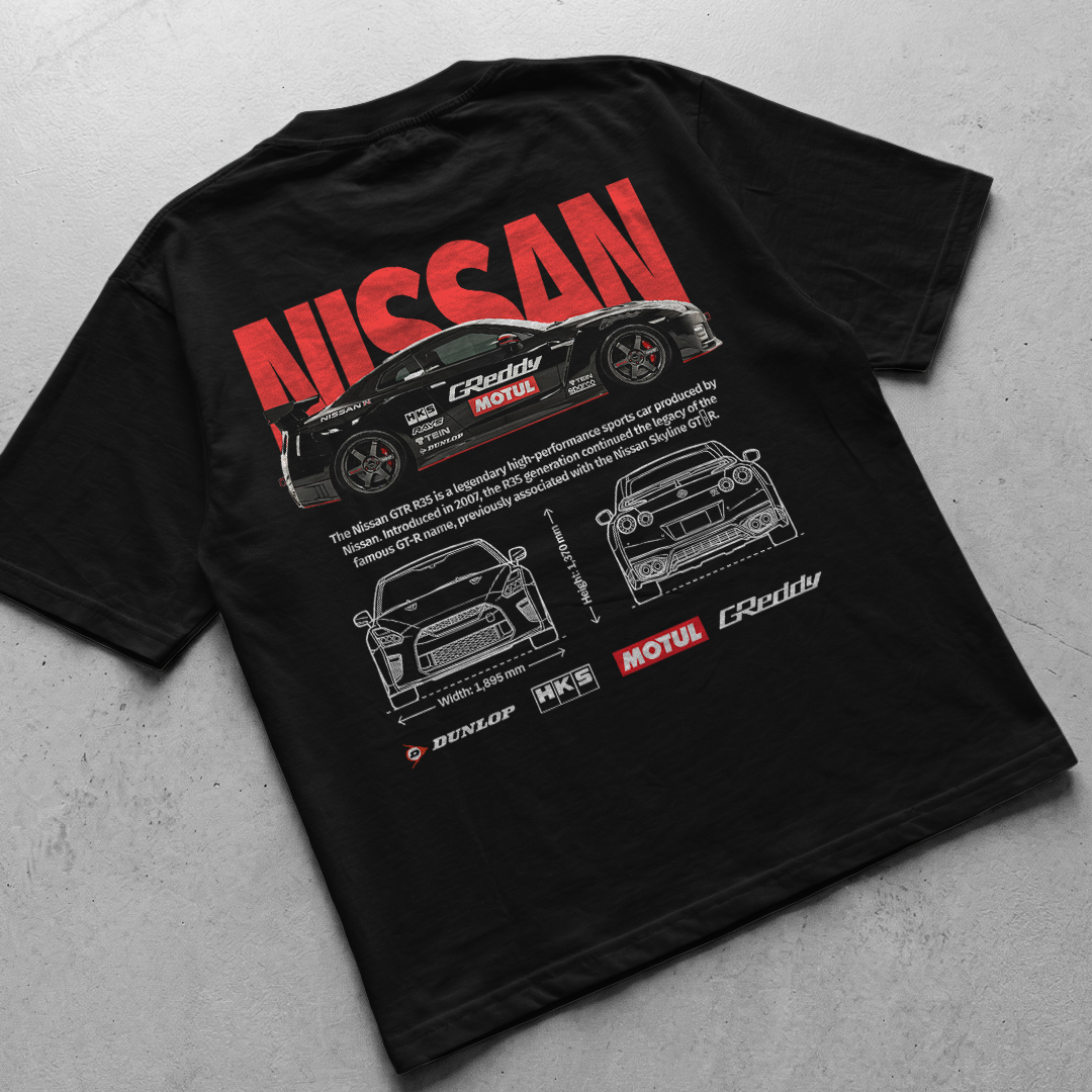 Nissan GTR R35 tuned t-shirt design - digital file