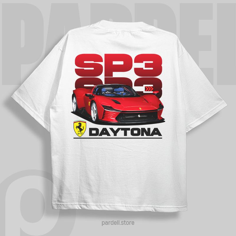 Car t-shirt design Daytona SP3 PNG