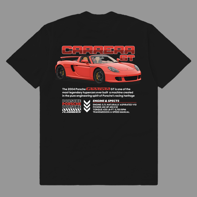 Template Porsche 2004 carrera GT t-shirt design