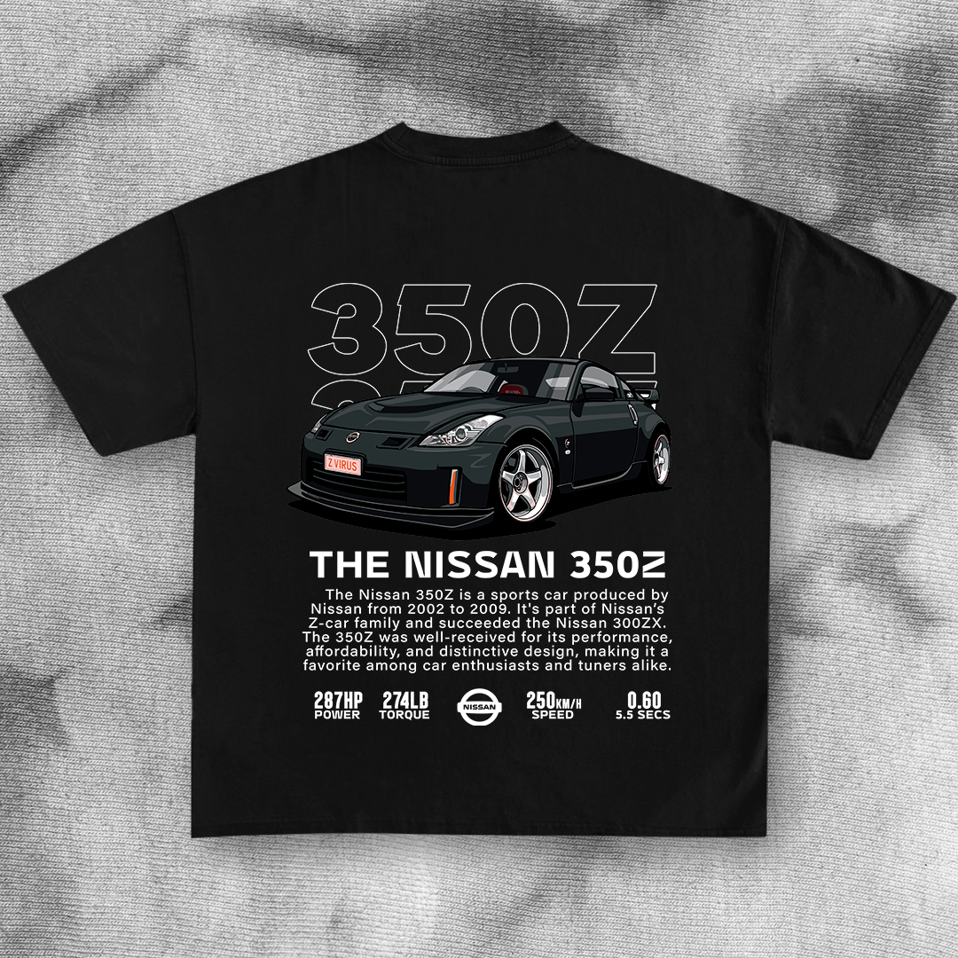 Nissan 350z black - t-shirt design