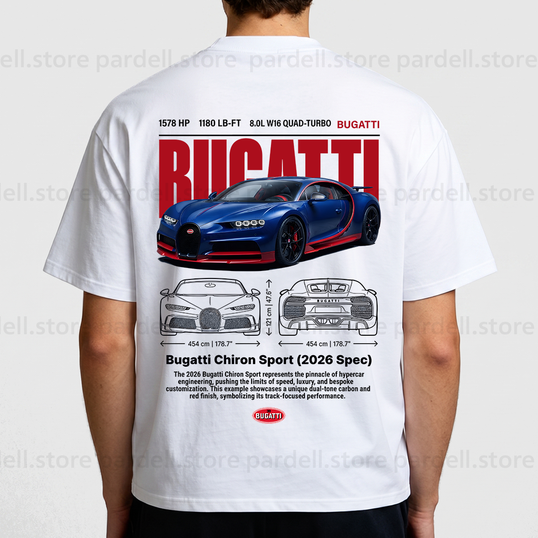 Digital file - Bugatti Chiron Sport tshirt design