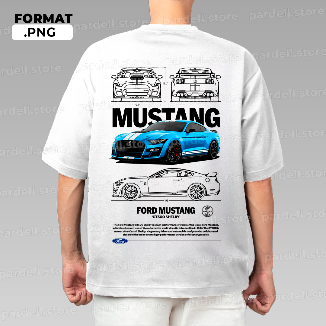 Automotive illustration T-shirt design – instant digital