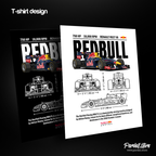 Digital File - Car t-shirt design RB6 Red Bull Racing - Fan Art
