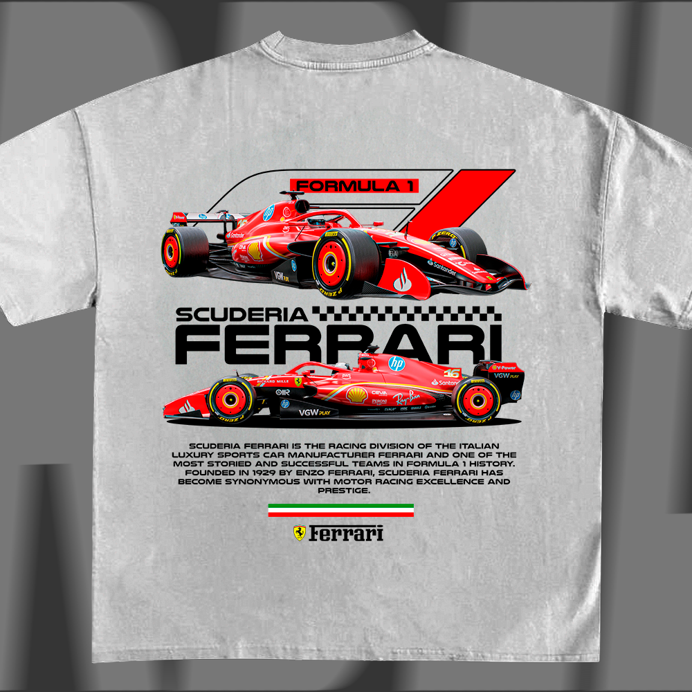 F1 car t-shirt design - F3rrari Scuderi4