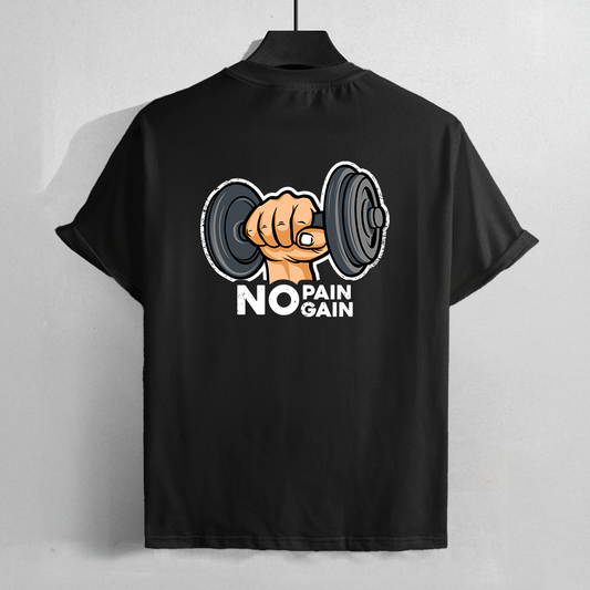 gym t-shirt design - No pain no gain