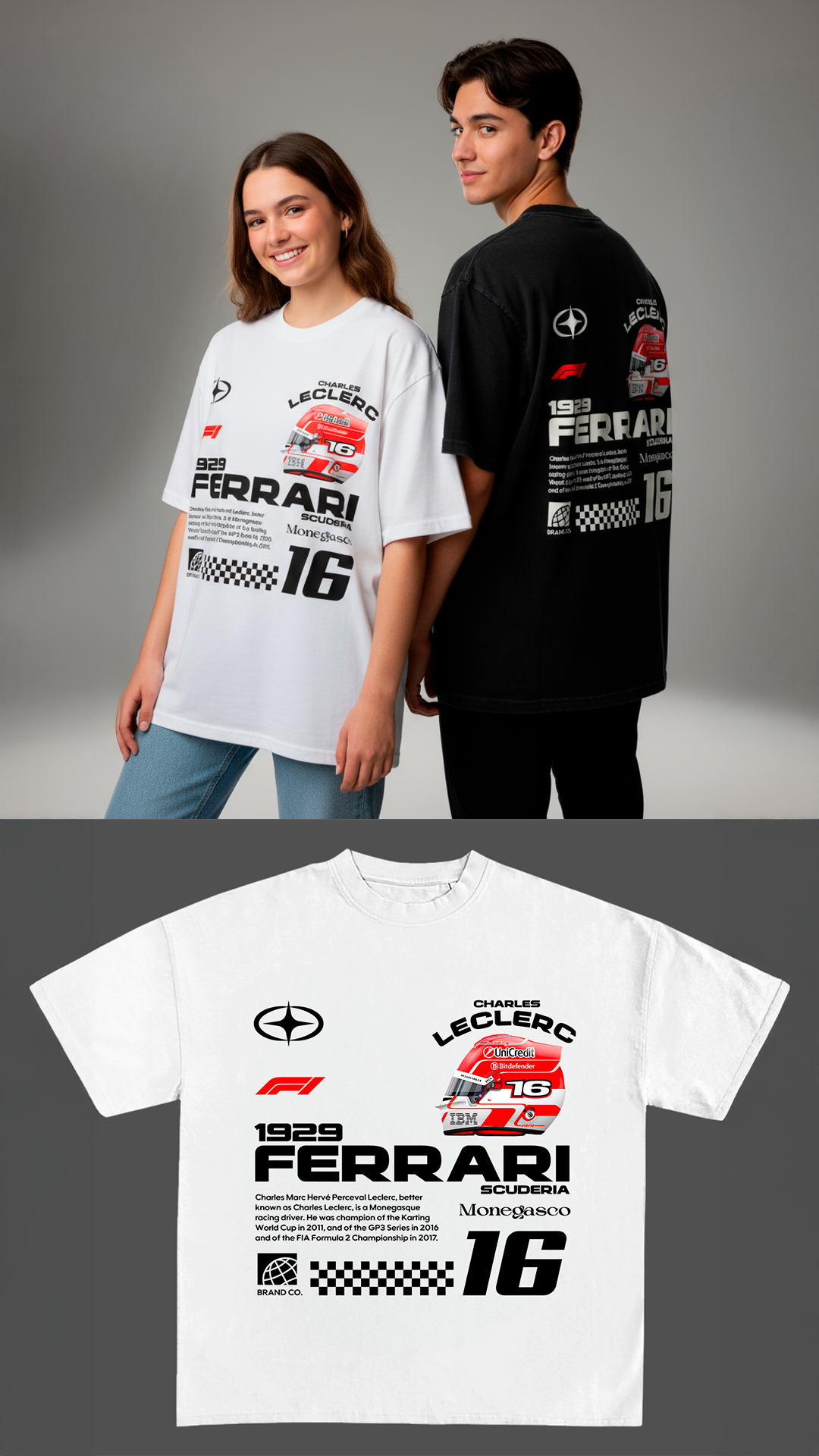 Monegasco driver - t-shirt design png