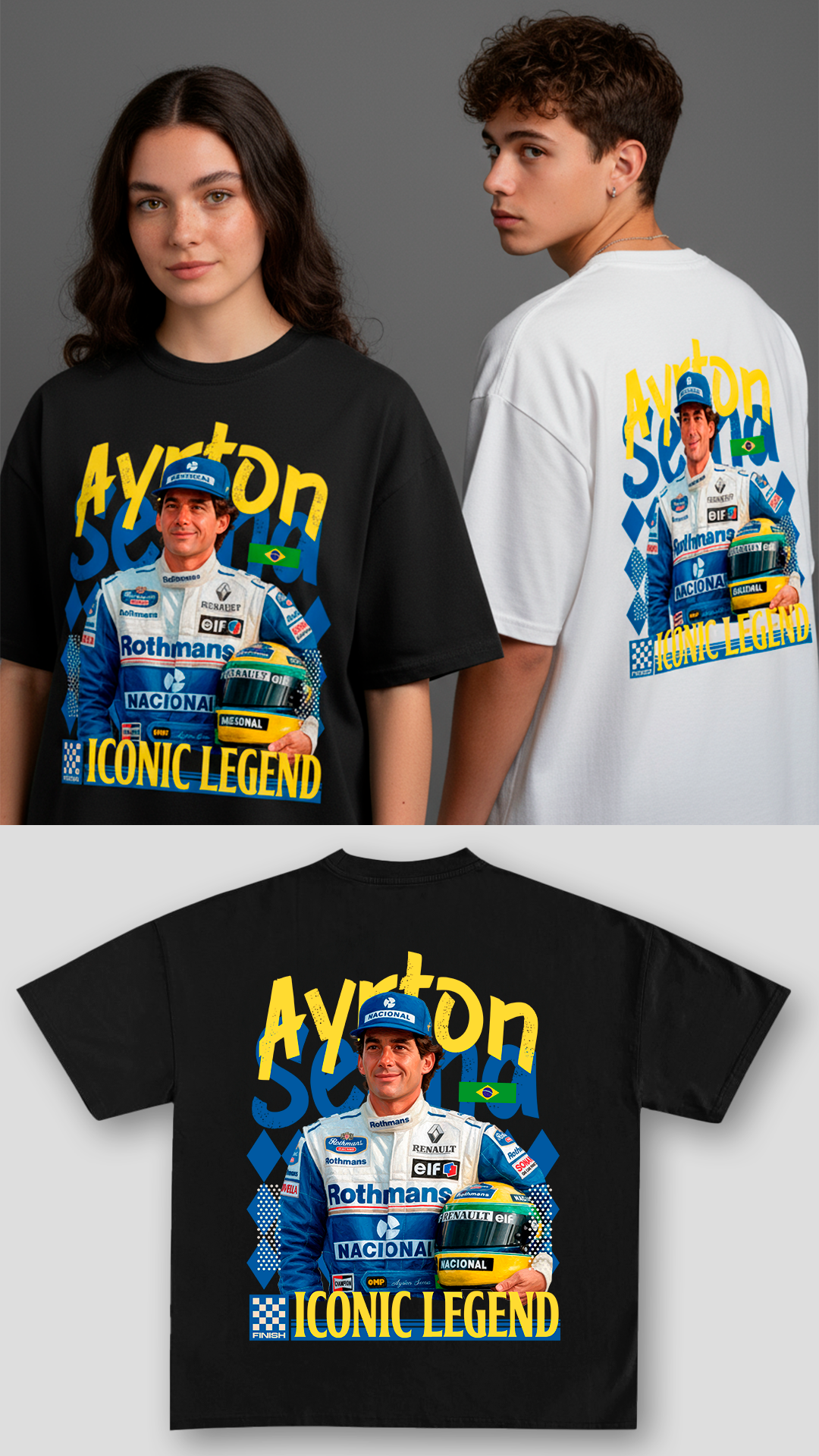Brasilian Driver legend t-shirt design