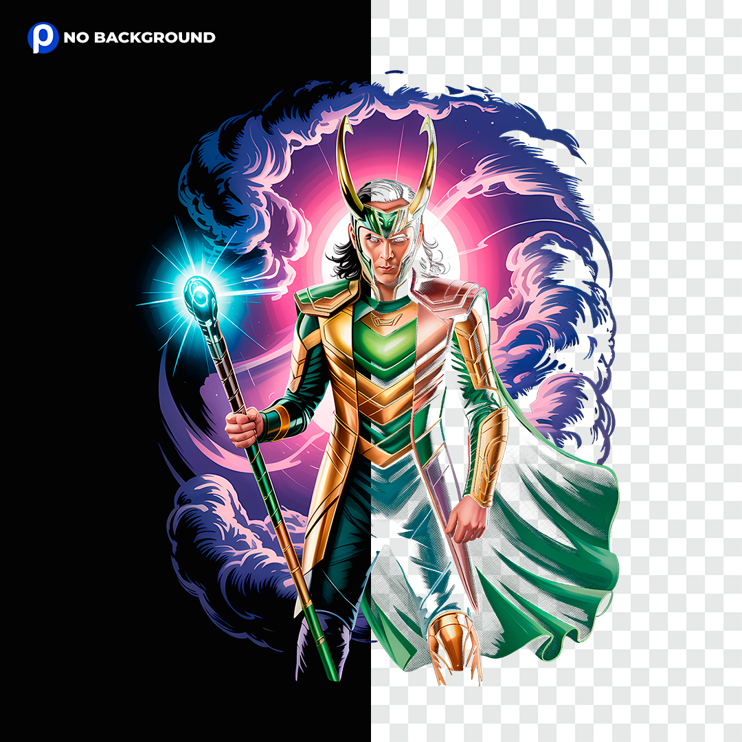 Loki Mxrvel - t-shirt design png
