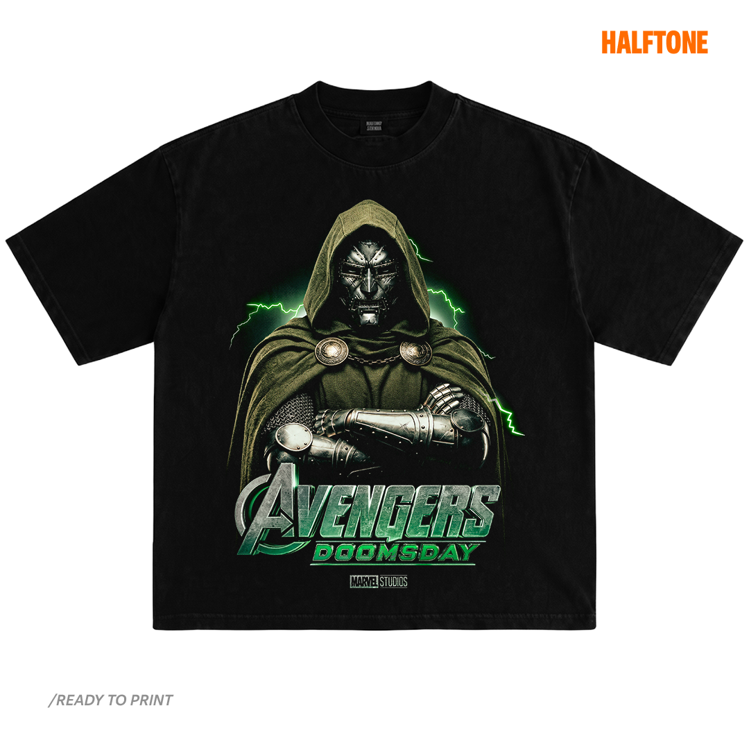 Digital File - Villan Green tshirt design