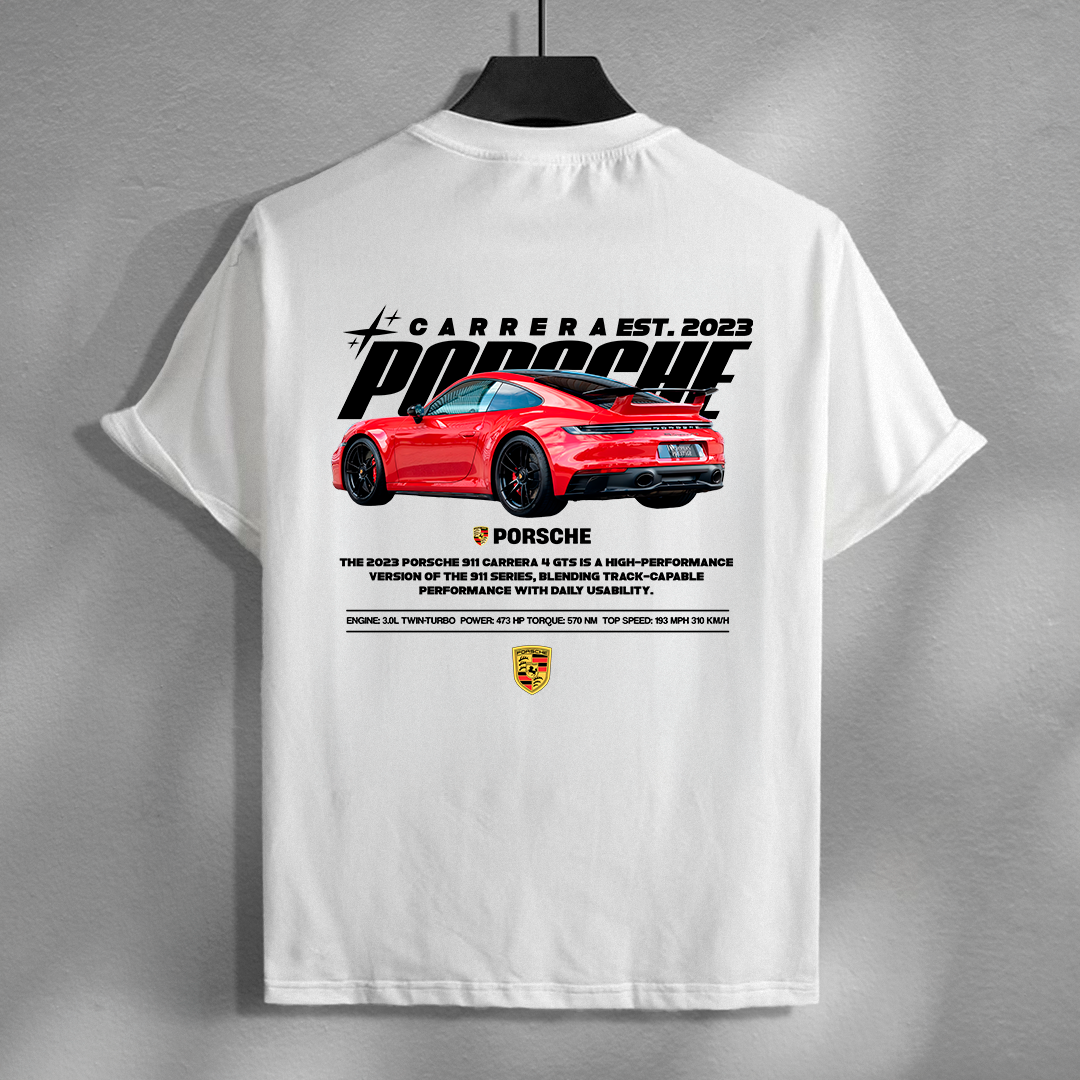 car t-shirt design - porsche