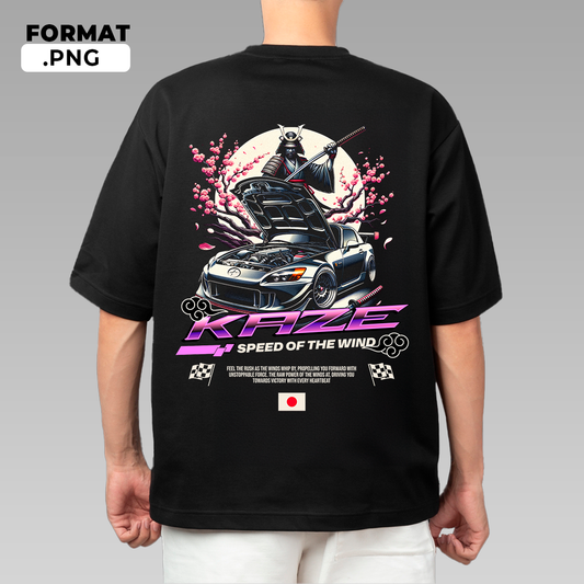 Samurai Car - t-shirt design