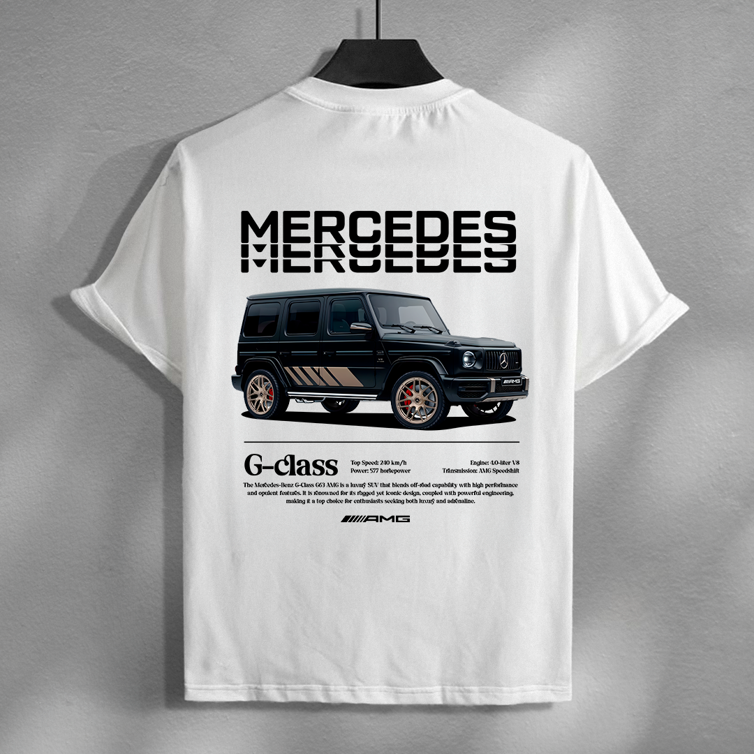 car t-shirt design - mercedes benz g-class