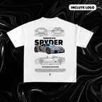 Tamplate car t-shirt design, vector PNG
