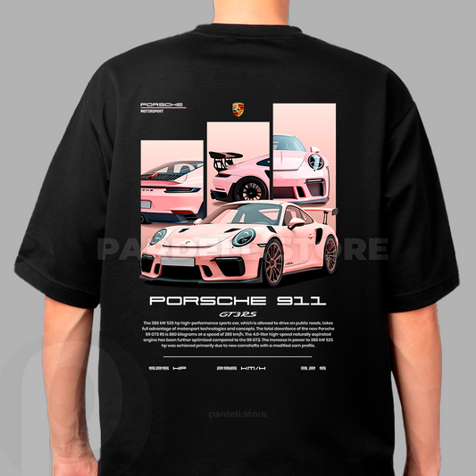 Porsche 911 Pink - t-shirt design png