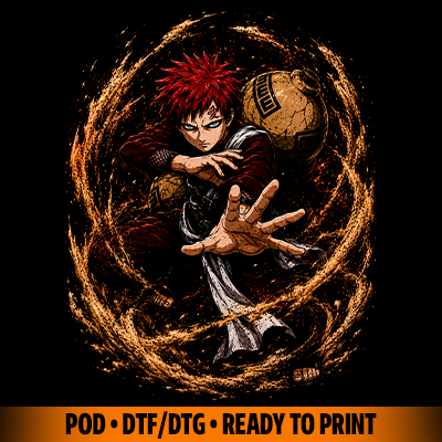Anime fighters Premium quality halftone DTF t-shirt design