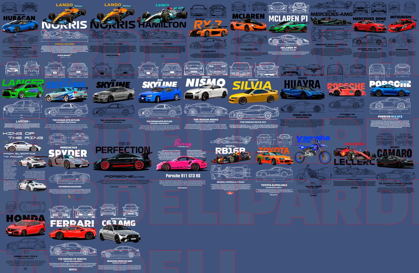 60 SPORTS CAR TEMPLATES *best sellers*