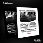 Digital File - Car t-shirt design Dodge Challenger SRT Demon