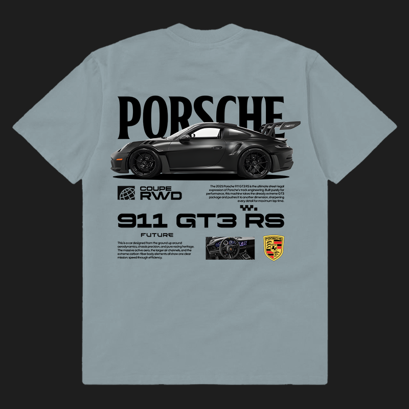 Template Porsche 911 GT3 RS 2025 t-shirt design