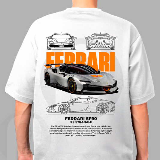 Sportscar-inspired T-shirt illustration – digital