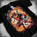 Digital illustration T-shirt design – Japanese pop culture inspired