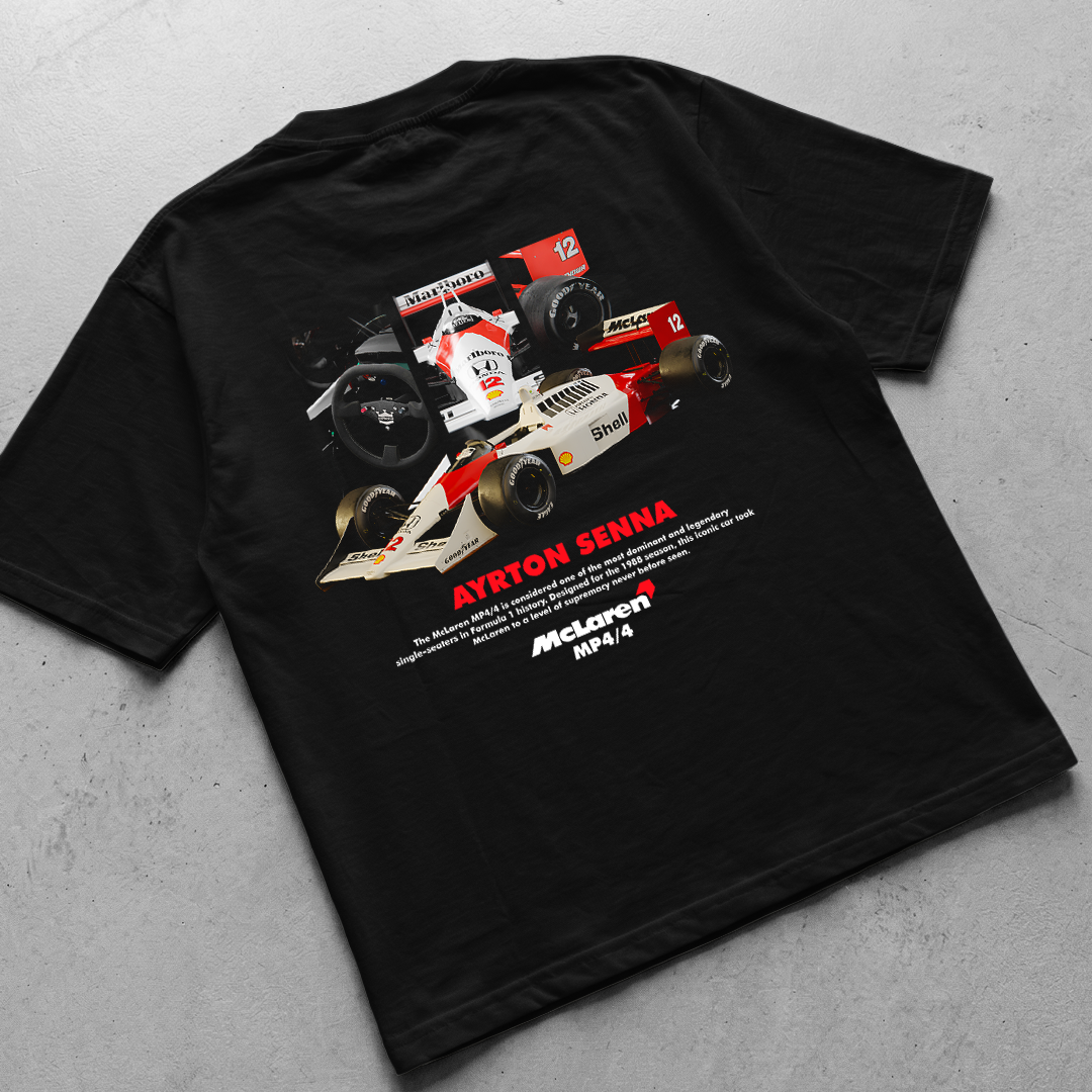 Digital File - McLaren MP4/4 Ayrton Senna t-shirt design
