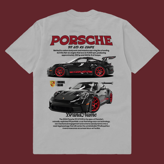 Template Porsche 911 GT3 RS t-shirt design