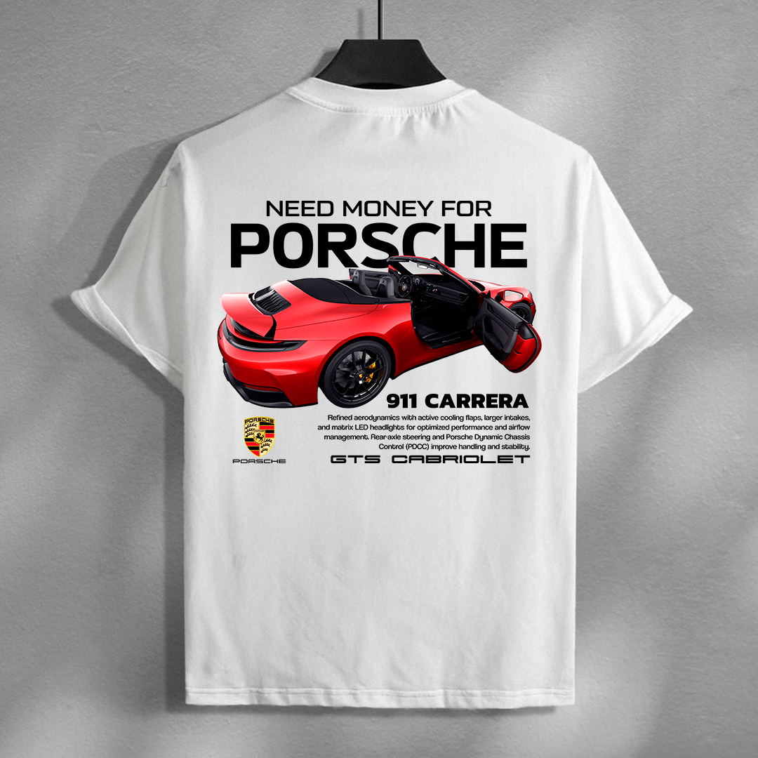 car t-shirt desing - porsche 911 carrera