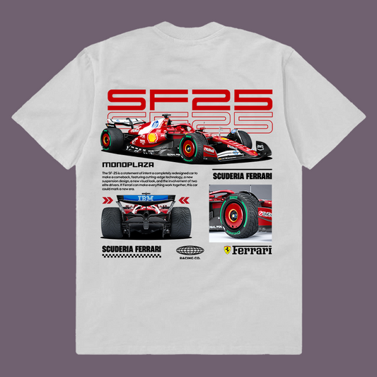 SF-25 FERRARI F1 monoplaza t-shirt design